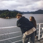 Craig and Jo Blackley on the NZ, North to South Island Ferry