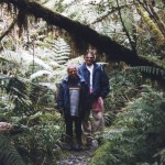 Craig and Jo Blackley walking in a New Zealand forest