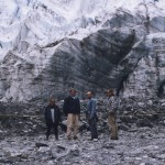 Jo Blackley, Craig, Paul Blackley and Nathan Holt at Franz Josef Glacier